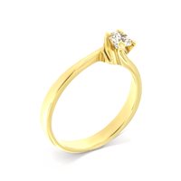 Ringe Roman Gioielli Dame in Gelbgold Diamante